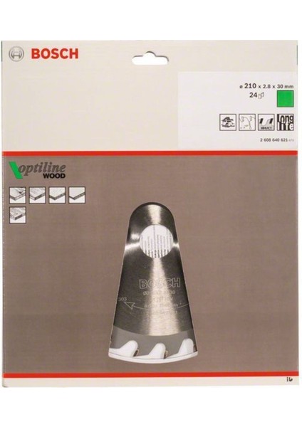 Optiline Wood 210*30 mm 24 Diş Daire Testere Bıçağı - 2608640621