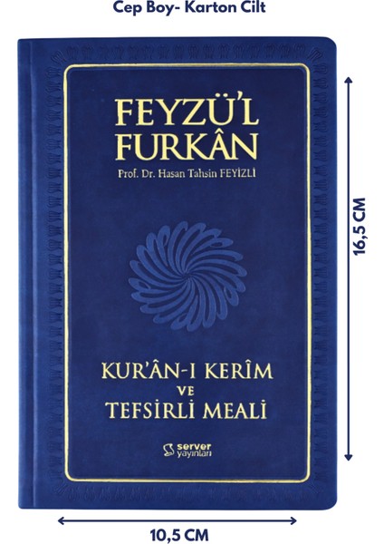 Feyzü'l Furkan Kur'an-I Kerim ve Tefsirli Meali (Sempatik Cep Boy - Ciltli) Lacivert