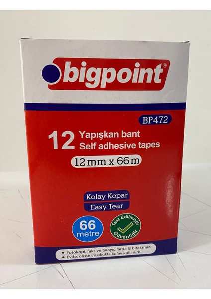 Selobant 12x66 M Kırtasiye Bant