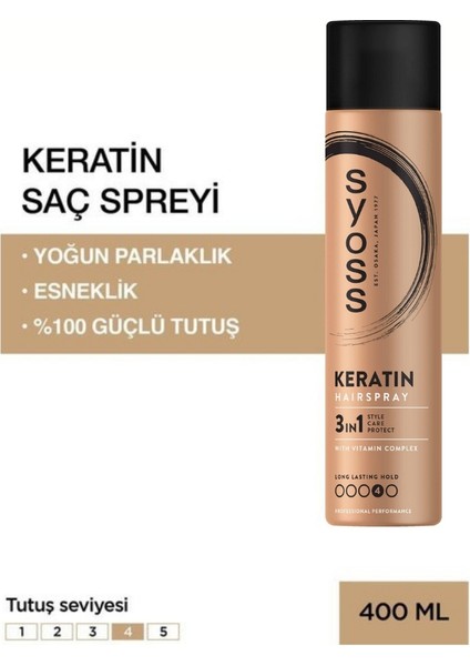 Keratin Saç Spreyi 400 ml