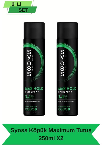 Maksimum Tutuş Sprey 400 Ml X 2 Adet