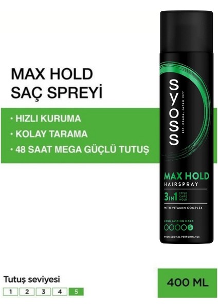 Maksimum Tutuş Sprey 400 Ml X 2 Adet