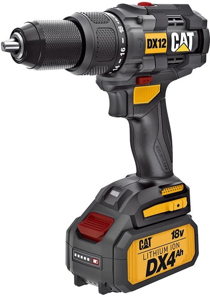 DX12.2 18VOLT/4.0AH Li-Ion Çift Akülü Kömürsüz Profesyonel Şarjlı Darbeli Matkap