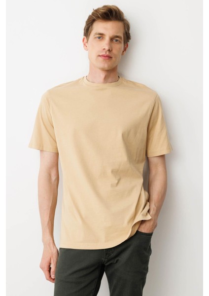 Erkek Sıfır Yaka T-Shirt A.sarı fırsatları