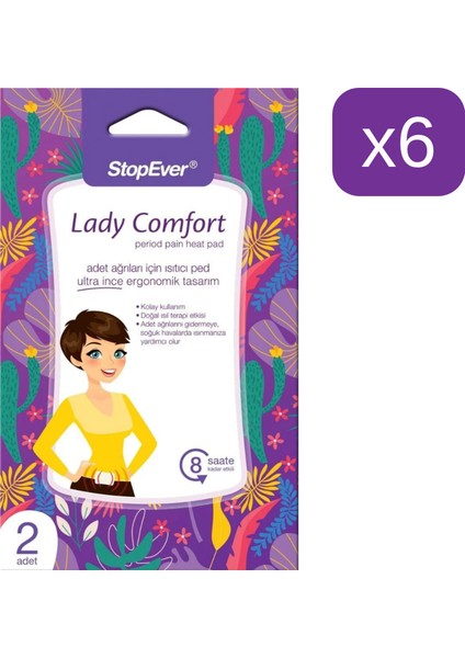 Lady Comfort Isıtıcı Ped 2'li (6 Paket)