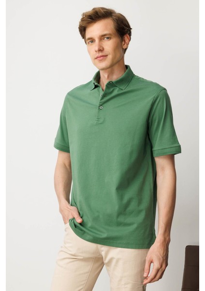 Erkek Polo Yaka T-Shirt A.yeşil fırsatları