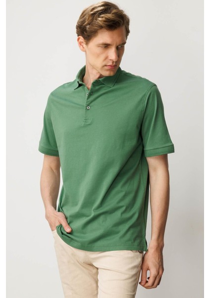 Erkek Polo Yaka T-Shirt A.yeşil fiyatları