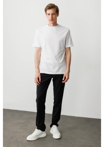 Erkek Sıfır Yaka T-Shirt Beyaz fırsatları