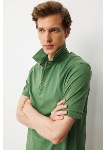 Erkek Polo Yaka T-Shirt A.yeşil fiyatları