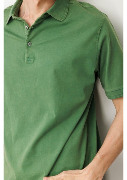 Erkek Polo Yaka T-Shirt A.yeşil indirimleri