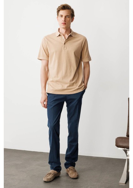 Erkek Polo Yaka T-Shirt K.bej fırsatları