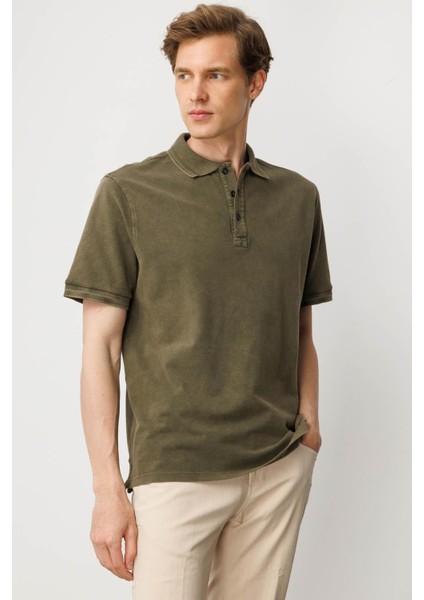 Erkek Polo Yaka T-Shirt Haki fiyatları