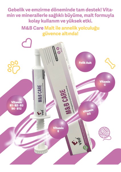 M&b Care Kediler Için Gebelik, Emzirme Desteği 30ML Malt fiyatları
