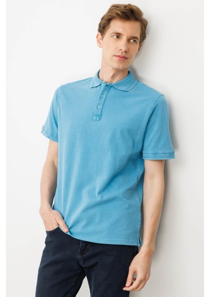 Erkek Polo Yaka T-Shirt Turkuaz indirimleri
