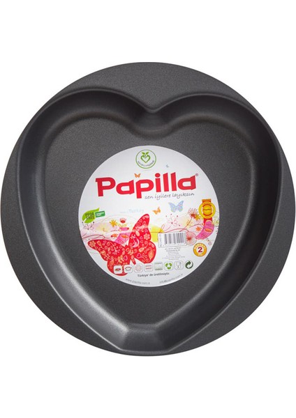 Bravo Teflon Yanmaz Yapışmaz Kalpli Kek Kalıbı 28 cm