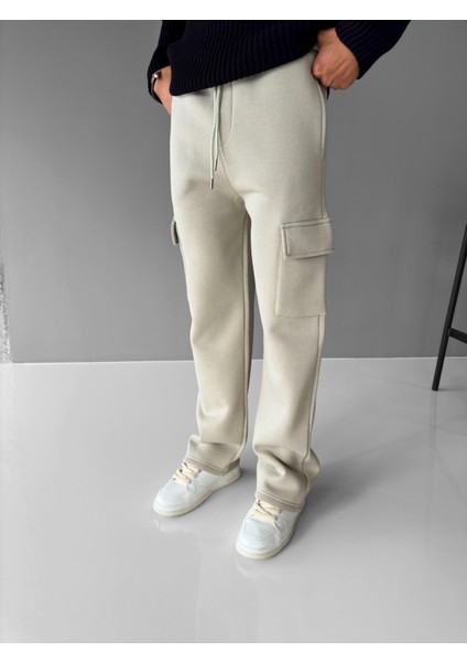 Baggy Fit Kargo Eşofman Gri