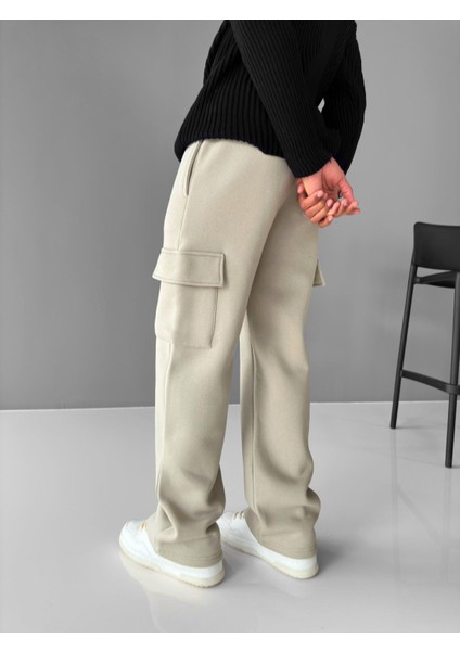 Baggy Fit Kargo Eşofman Gri
