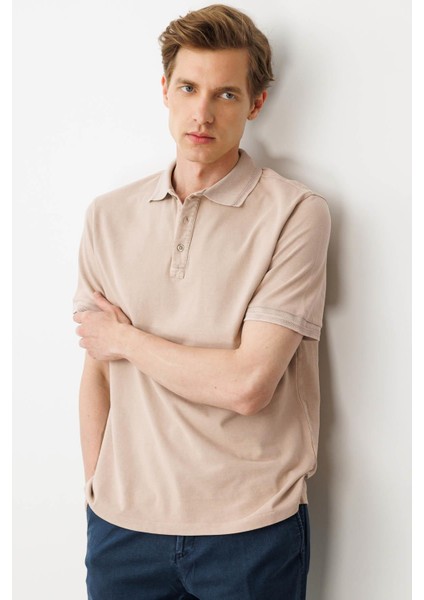 Erkek Polo Yaka T-Shirt Vizon indirimleri