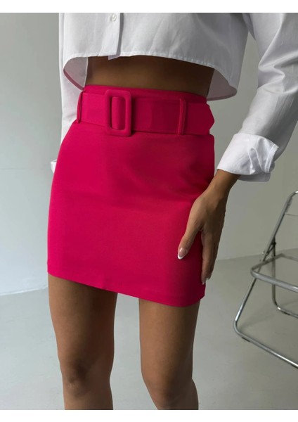 Kemerli Mini Etek modelleri