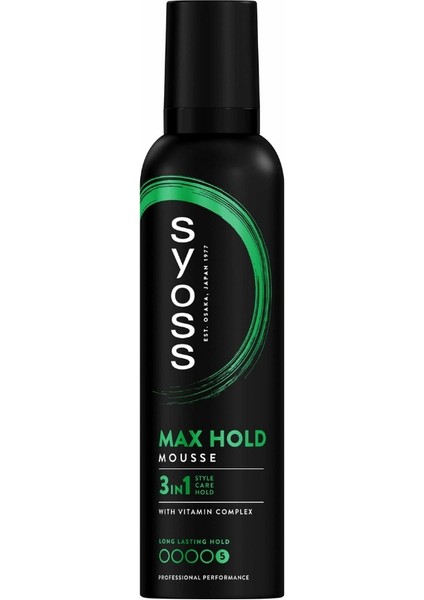 Max Hold 48 Saat Ekstra Mega Tutuş 250 ml Saç Köpüğü