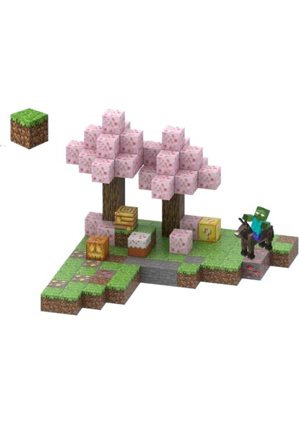 Benim Dünyam Küp Manyetik Emici Mıknatıs Hediye Puzzle Yapboz Blok Oyuncaklar (Yurt Dışından)