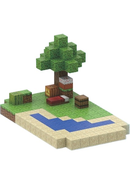 Benim Dünyam Küp Manyetik Emici Mıknatıs Hediye Puzzle Yapboz Blok Oyuncaklar (Yurt Dışından)