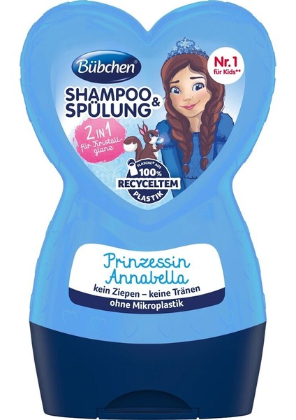 Çocuk Şampuan & Balsamı 2 in 1 Prenses Anabella 230 ml