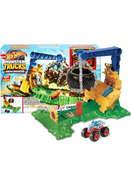 Monster Trucks Arenada Rhinomite Mücadelesi Oyun Seti HTP18