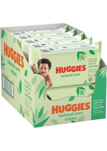 Natural Care Yenidoğan Islak Bebek Havlusu 10x56 Yaprak