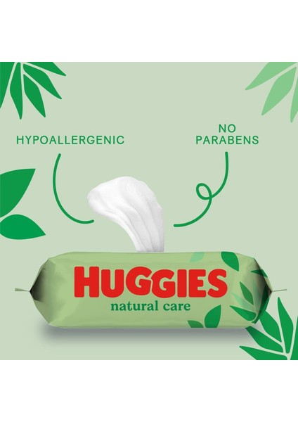 Natural Care Yenidoğan Islak Bebek Havlusu 10x56 Yaprak