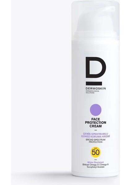 Face Protection Cream Spf 50+ | Nemlendirici Yüz Güneş Kremi | Suya Dayanıklı | 50 ml