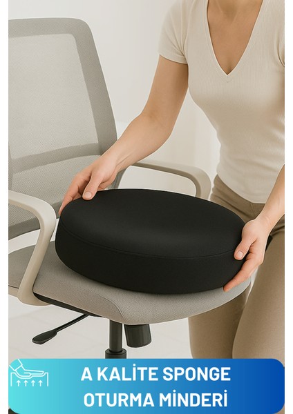 Oturma Simidi Sünger Koltuk Minderi Kuyruk Sokumu Yuvarlak