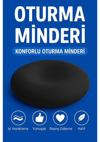 Oturma Simidi Sünger Koltuk Minderi Kuyruk Sokumu Yuvarlak modelleri