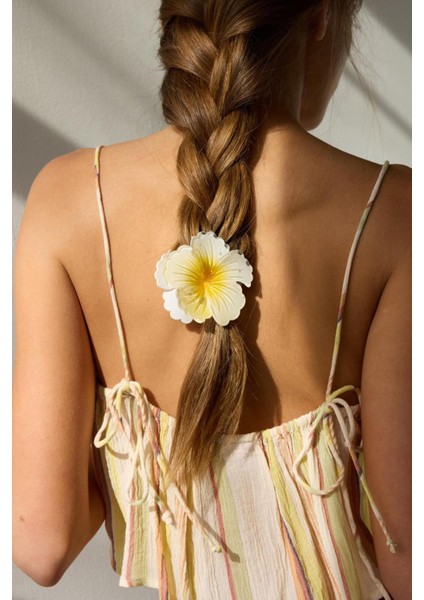 Tropik Hibiskus Çilek Mandal Toka