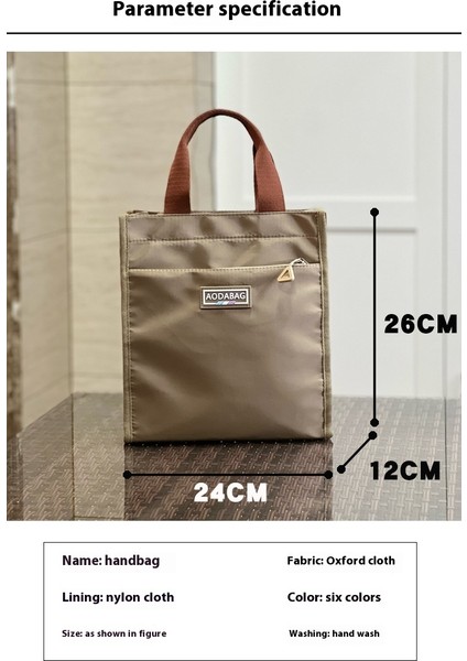 Kanvas Tote Çanta Tote Öğle Yemeği Çantası Evrak Çantası (Yurt Dışından)