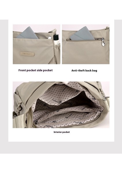 Kadın Basit Crossbody Çanta Günlük Yüz Omuz Çantası (Yurt Dışından)