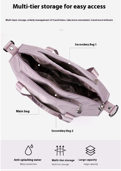 Spor Spor Çantası El Omuz Çantası Büyük Kapasiteli Naylon Çanta (Yurt Dışından) fırsatları