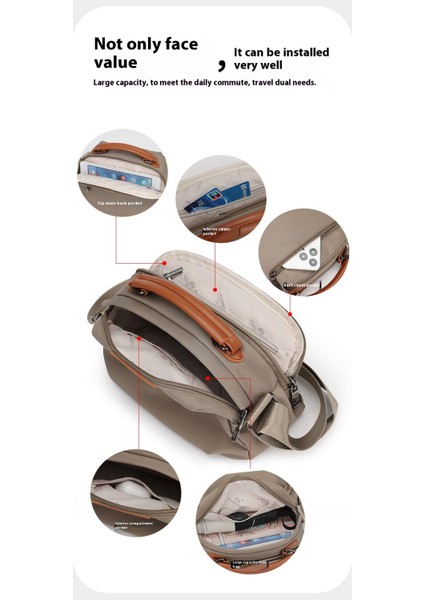 Kadın Modası Günlük Omuz Çantası Crossbody Çanta Çanta (Yurt Dışından)