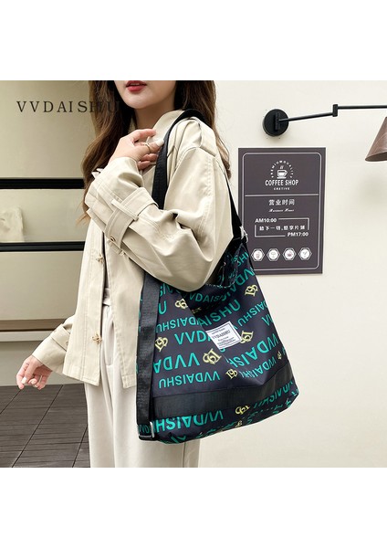 Moda Büyük Kapasiteli Omuz Çantası Crossbody Çanta Oxford Kumaş Bayan Omuz Çantası (Yurt Dışından) fırsatları