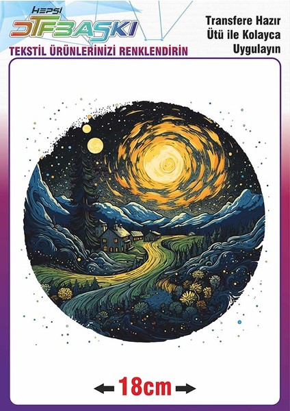 Ütü ile Kumaşa Yapışan Baskı