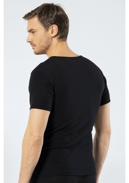 Cacharel Erkek Derin V Yaka Fanila 2'li Paket 1502/SIYAH modelleri