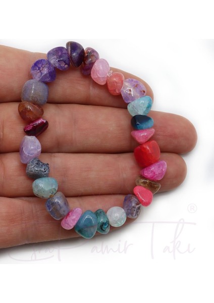 Renklendirilmiş Akik Taş Bileklik fiyatları