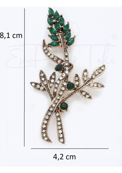 Kırmızı Kristal Taş Elmas Montür Broş fiyatları