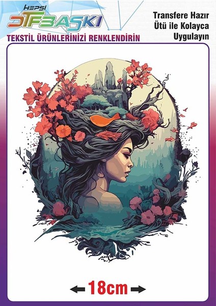 Ütü ile Kumaşa Yapışan Baskı