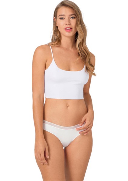File Lastikli Lazer Kesim Bikini Külot 3'lü Paket - 2 modelleri