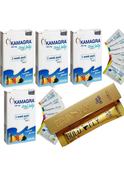 KAMAGRA100MG 7li Orijinal Geçiktiricii+4 Adet ERKEK%100 Performans+Gold Fly Kadınlara Özel Aşk Artırıcı