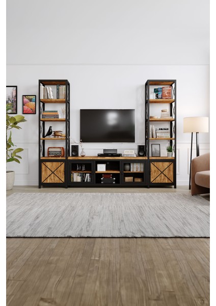 Lantana Tv Ünitesi – %100 Gerçek Ağaç