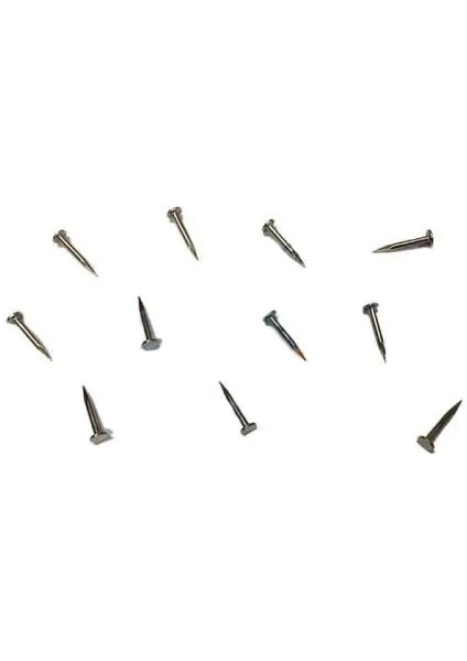 Klips, Menteşe, Ayağı Çivisi 9mm Çelik - Nikel 100GR