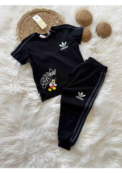 %100 Pamuklu Mickey Mouse 2 Li Takım fiyatları