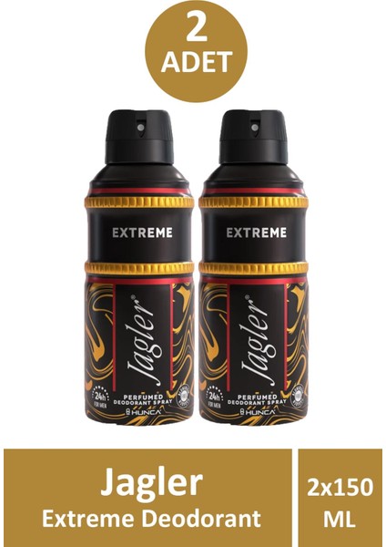 Jagler Extreme Erkek Deodorant 150 ml 2 Adet